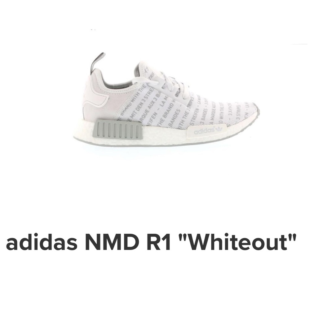 Adidas NMD R1 “Whiteout” Mens size 11